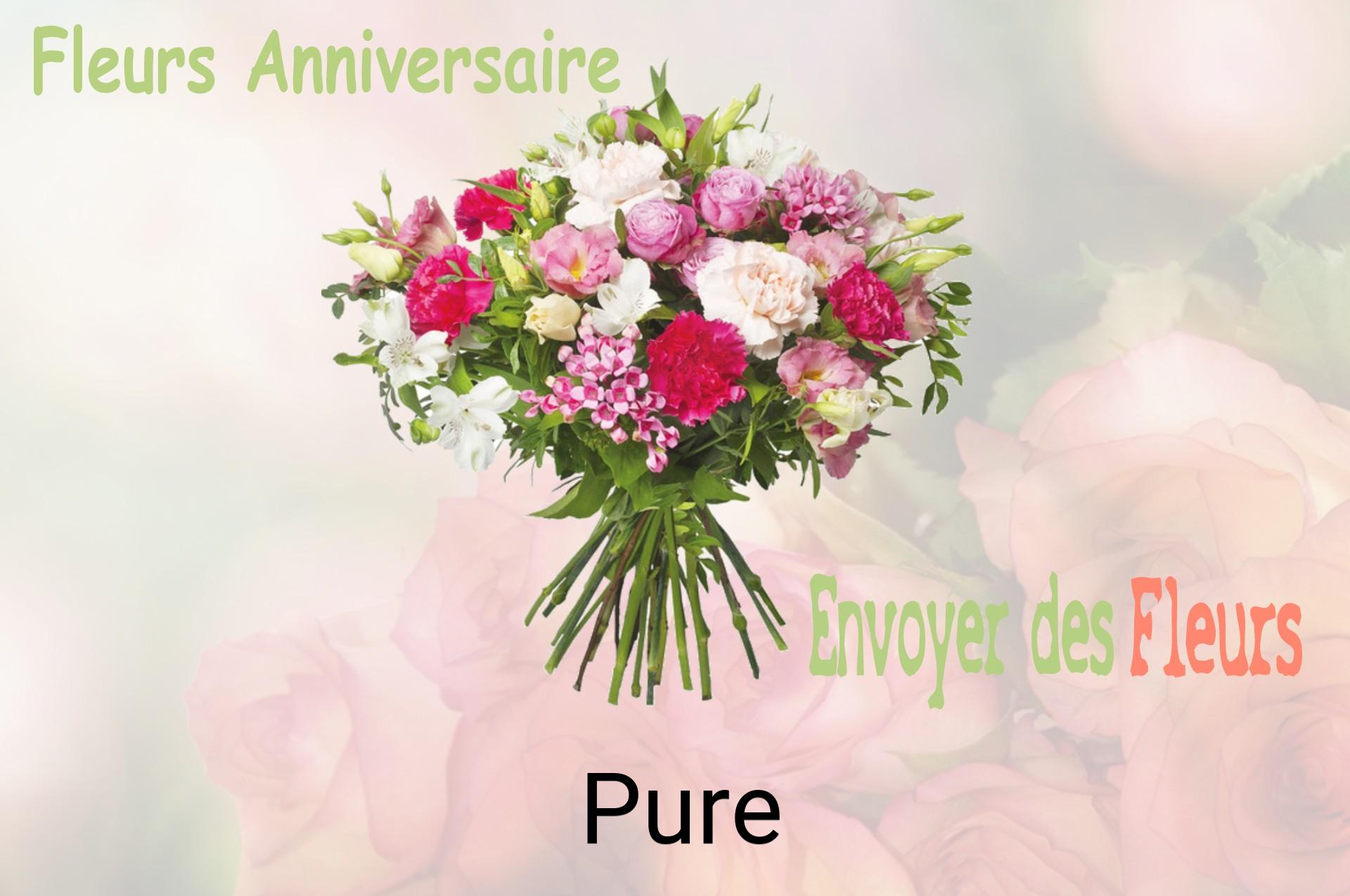 Bouquet de fleurs d’anniversaire livré à Pure